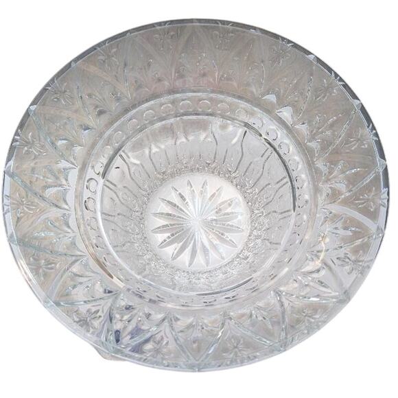Cristal D'Arques Fresca 11 3/4-Inch  Crystal Bowl Centerpiece Arches & Flowers - Picture 1 of 2